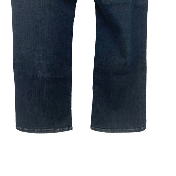 COS Jeans Rhinestone 16W Blue Womens High Rise Embellished Flap Pocket Flare - Picture 10 of 11